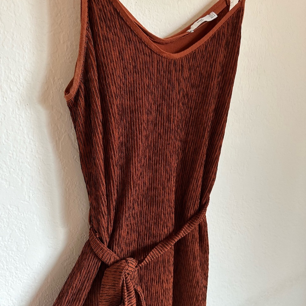 MNG Suit Crimson Red Ribbed Dress